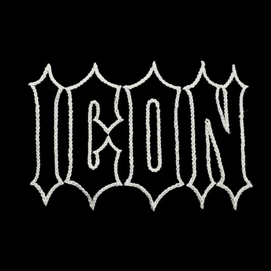 Hand Embroidered ICON graphic - Upcycled Vintage/Thrifted Sweatshirt