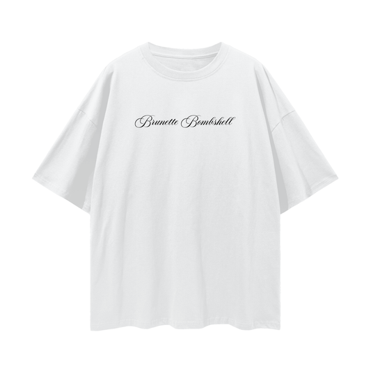 Brunette Bombshell Script - Digital Print Unisex T Shirt
