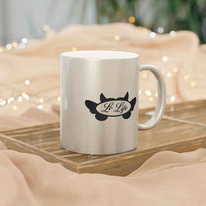 Lo Life Devil/Angel Logo Merch - Silver Metallic Mug