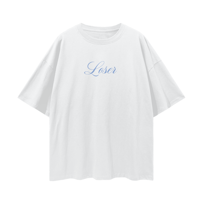 Minimal "Loser" - Digital Oversized Unisex T Shirt