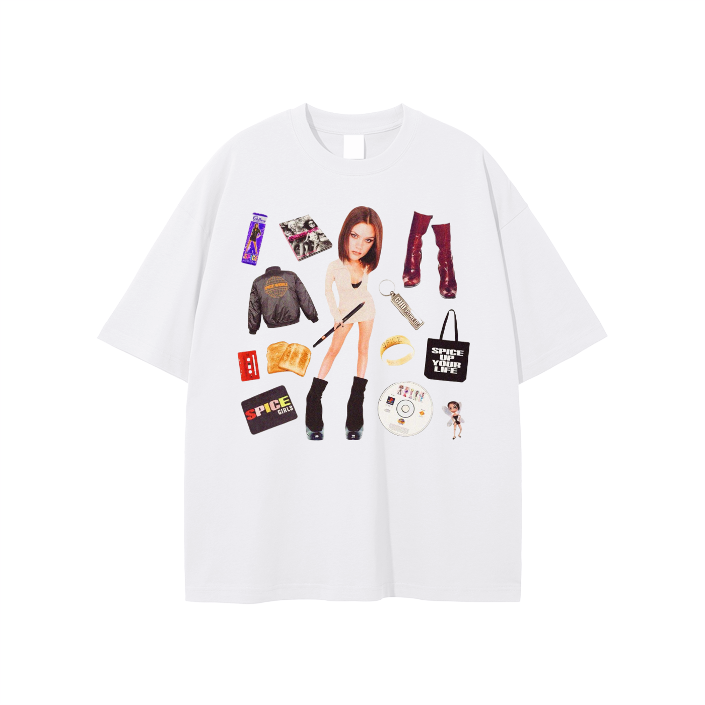Posh Spice Icon Collage - Digital Print Unisex T-Shirt