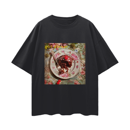 Girl Dinner Cake Still Life - Digital Print Unisex T-Shirt