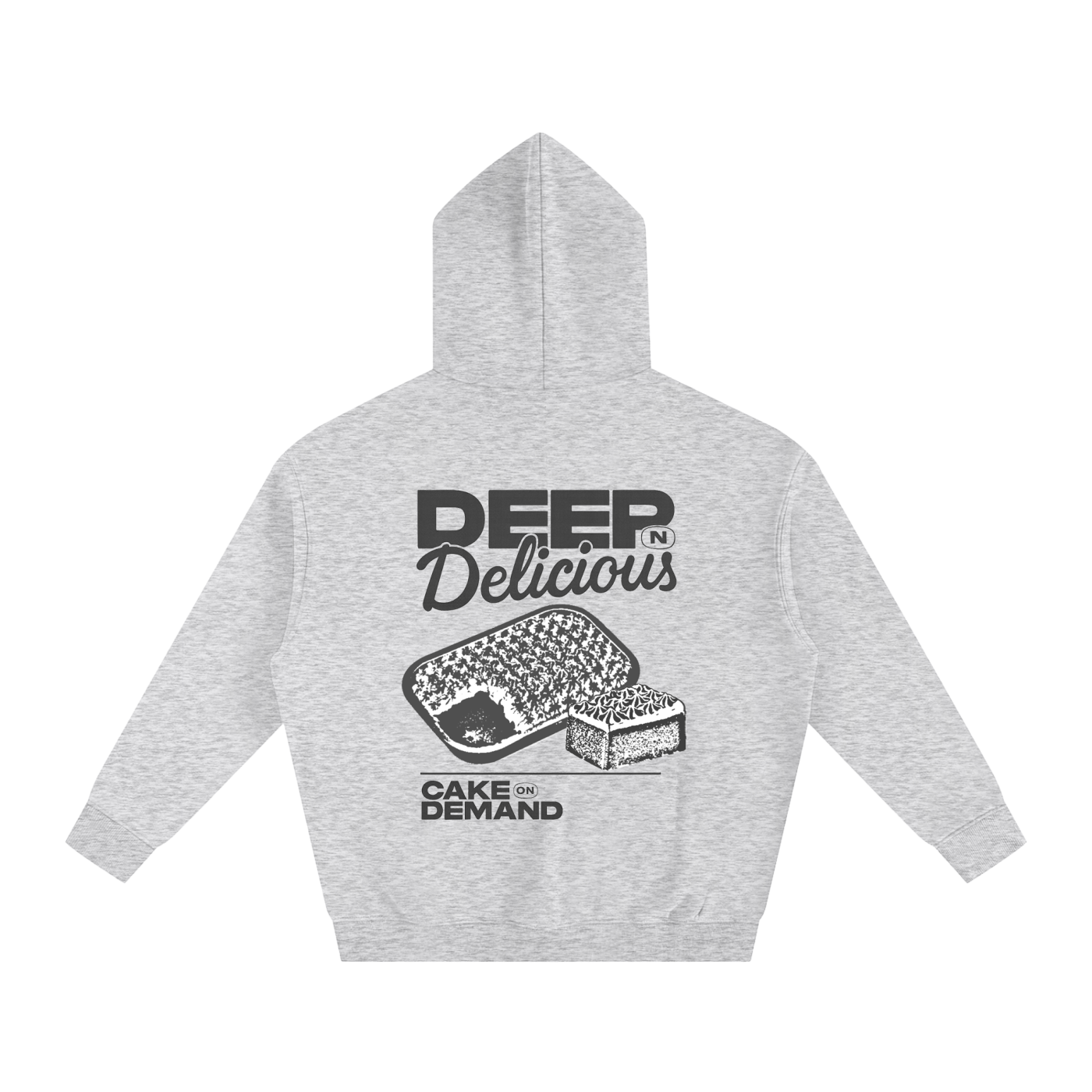 Deep n' Delicious Cake - Digital Print Oversize Fleeced Hoodie
