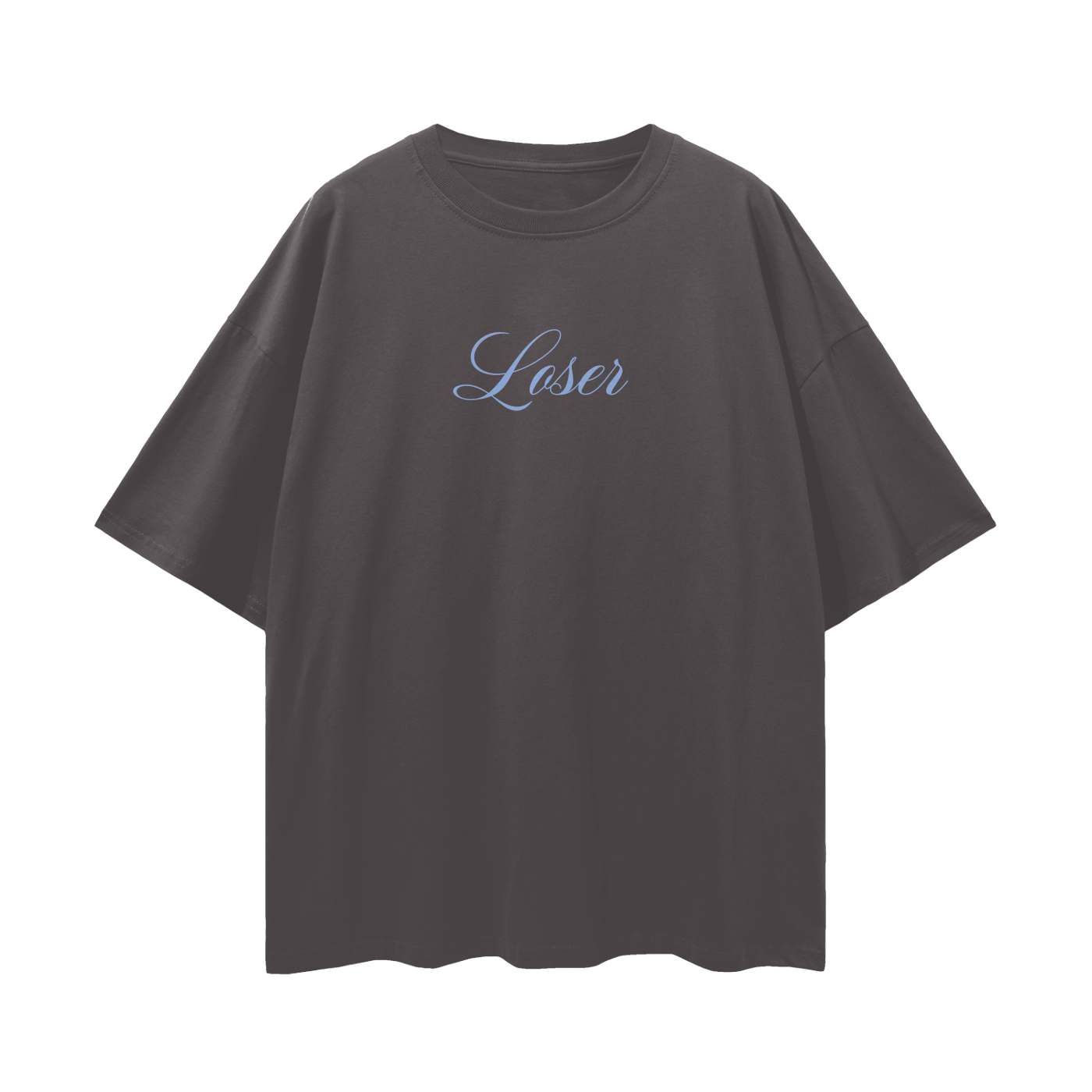 Minimal "Loser" - Digital Oversized Unisex T Shirt