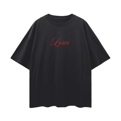 Minimal "Loser" Script - Digital Print Unisex T Shirt