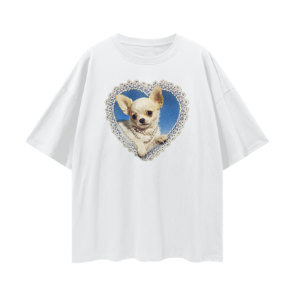 Chihuahua Puppy Love - Digital Print Unisex T-Shirt