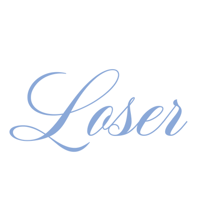 Minimal "Loser" - Digital Oversized Unisex T Shirt