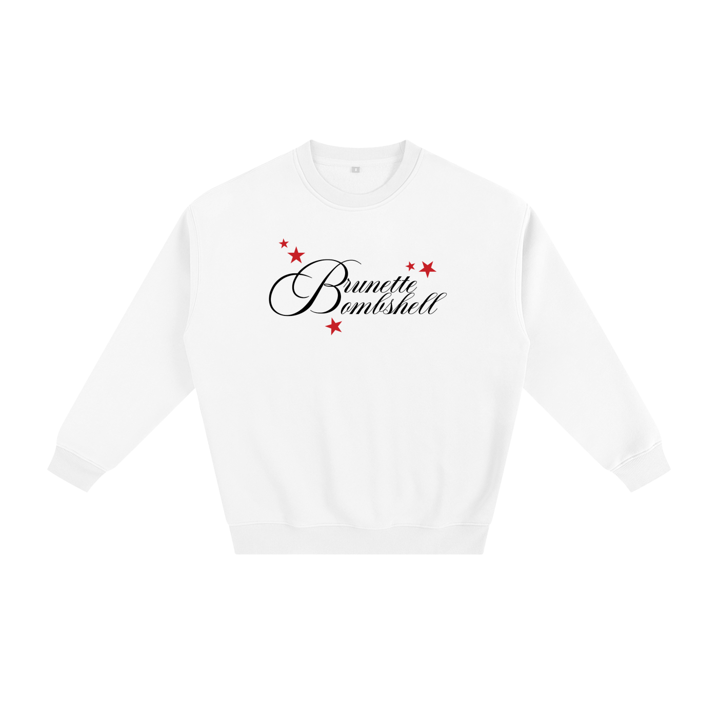 Brunette Bombshell - Digital Print High Quality Fleece Sweatshirt