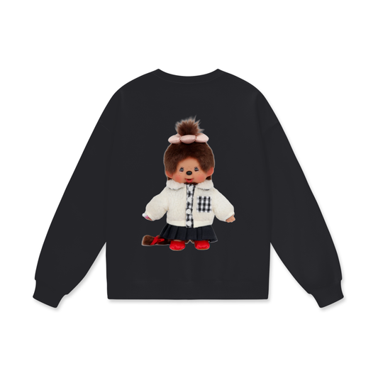 Cute and Girly Monchhichi - Digital Print Sweatshirt