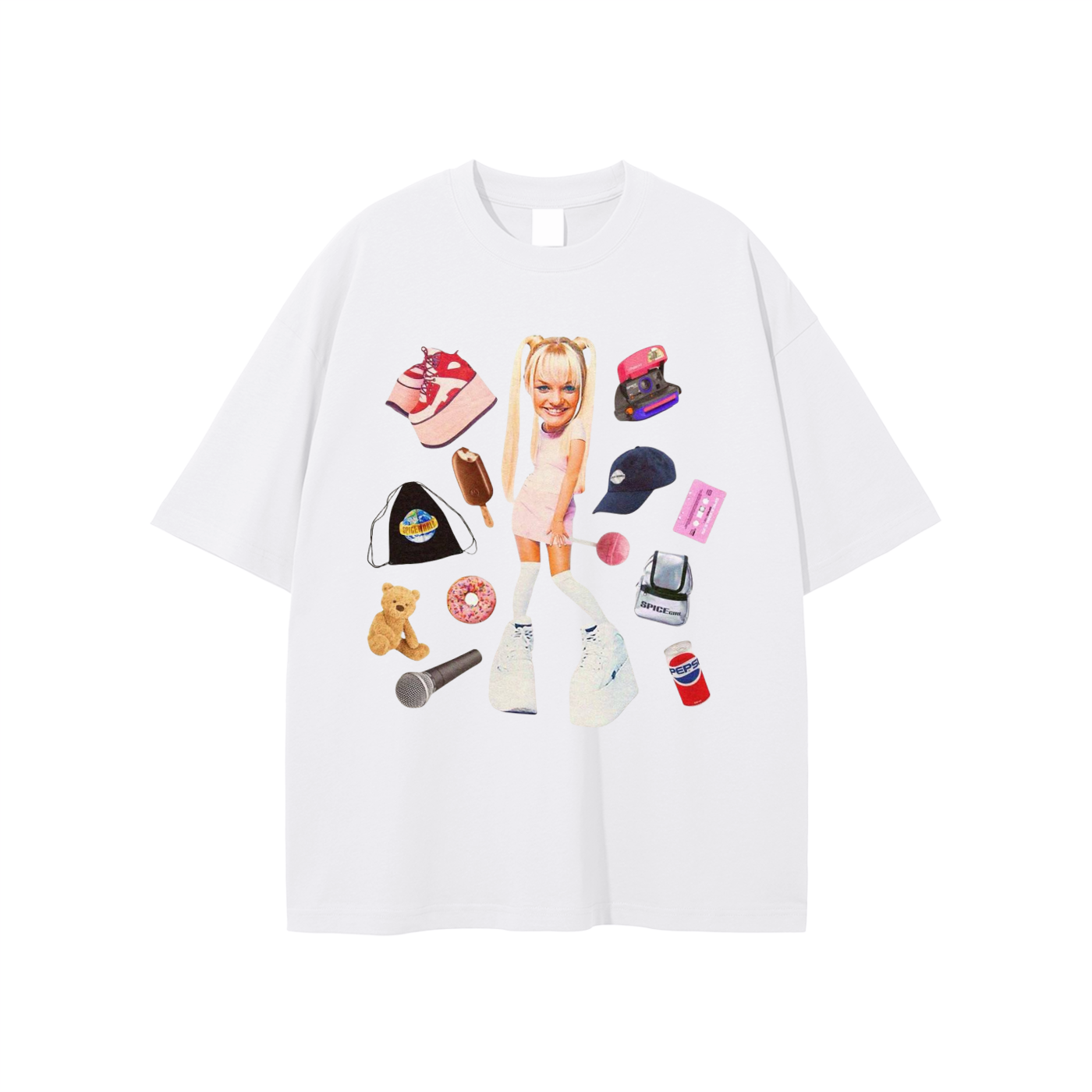 Baby Spice Icon Collage - Digital Print Unisex T-Shirt